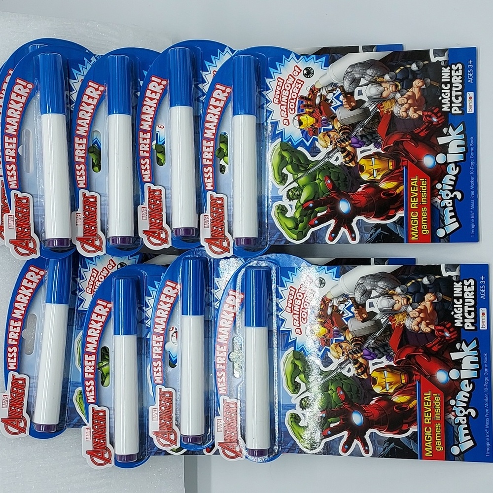 10pc Avengers Mess Free Magic Ink Pictures - Picture 1 of 5